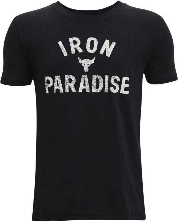 Under Armour Boys' Project Rock Iron Paradise Short Sleeve T-Shirt