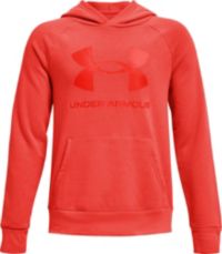 Details about   Under Armour Boys Black Rival Logo-Print Hoodie Pullover Choose Sz YSM or YMD 