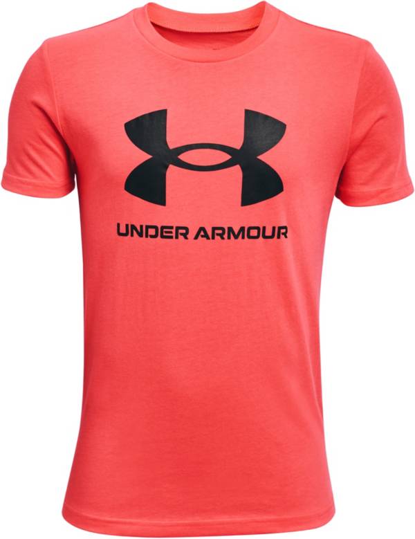 Under Armour Boys Big Logo Short Sleeve Tee Shirt