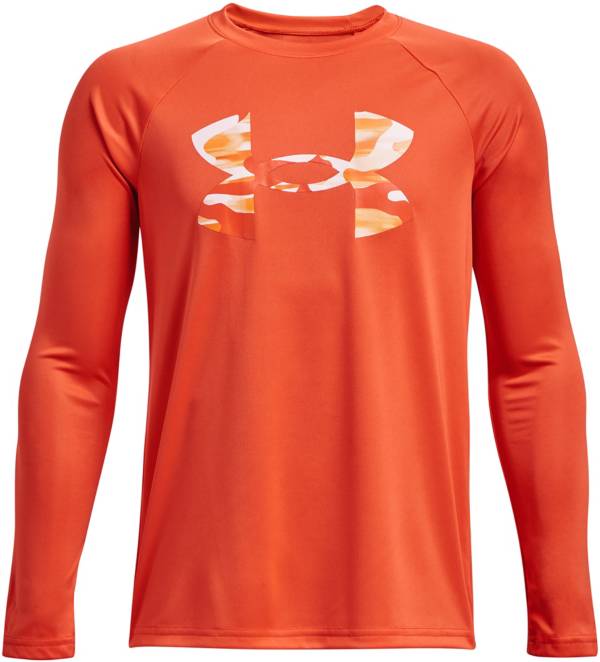 Under Armour Boys' UA Tech Logo Fill Long Sleeve Shirt