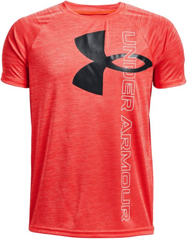 Under Armour Boys' Tech Split Logo Hybrid T-Shirt