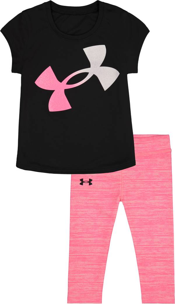 Under Armour Girls' Logo T-Shirt and Leggings Set