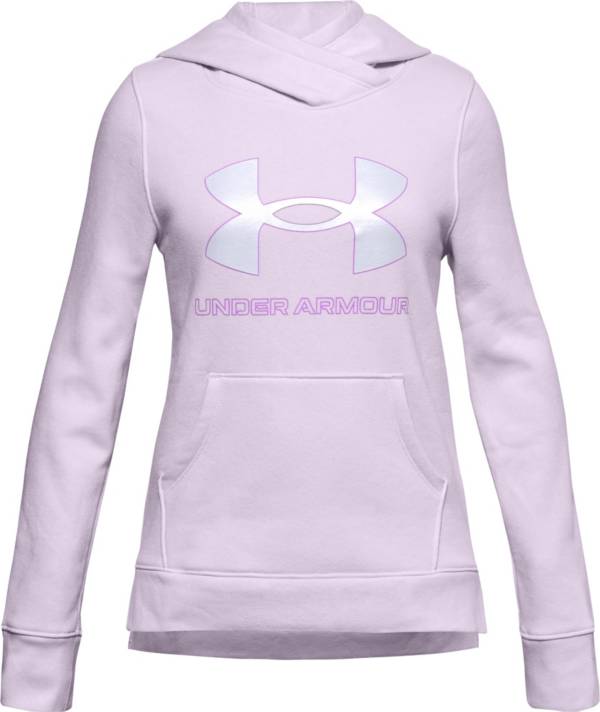 Under Armour Girls' Rival Fleece Logo Hoodie