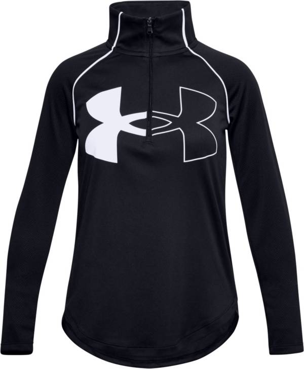 Under Armour Girls' Tech Graphic Logo ½-Zip Pullover