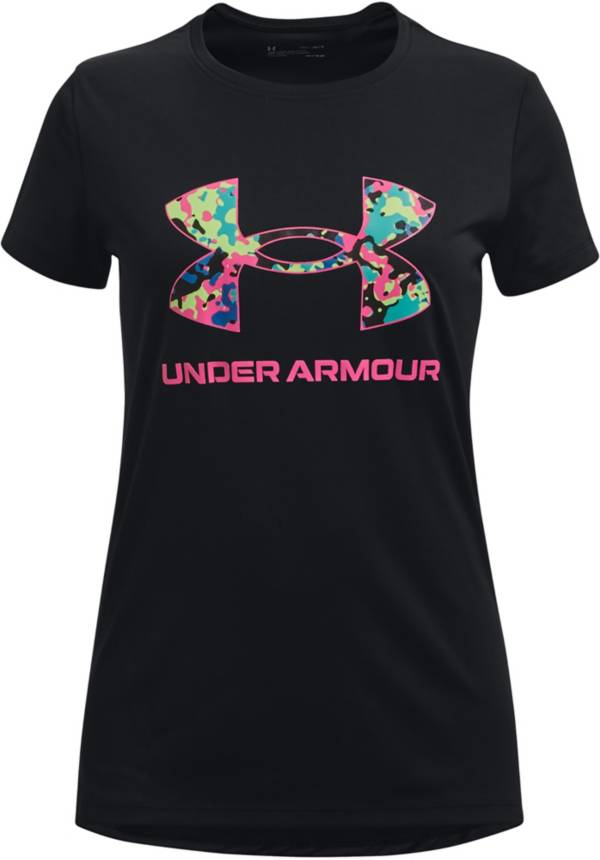 Under Armour Girls' Tech Big Logo T-Shirt