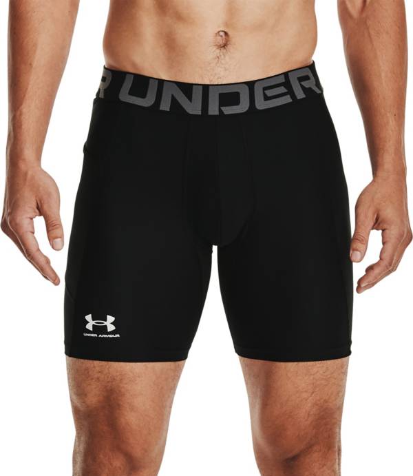 Under Armour Black HeatGear Mid Compression Shorts Men's Size Large 9702 for sale online 