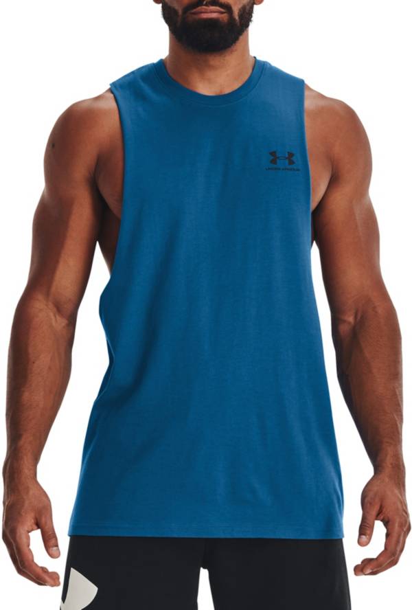 Under Armour Men's Left Chest Cut Off Tank Top