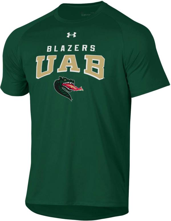 Under Armour Men's UAB Blazers Green Tech Performance T-Shirt