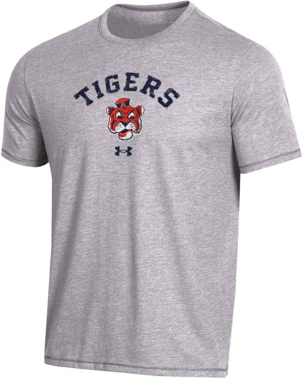 Under Armour Men's Auburn Tigers Grey Bi-Blend Performance T-Shirt