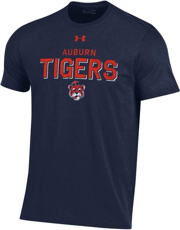 Under Armour Men's Auburn Tigers Blue Performance Cotton T-Shirt
