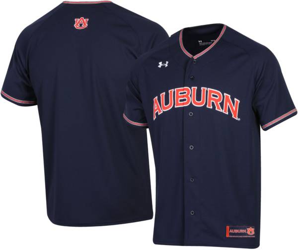 Under Armour Men's Auburn Tigers Blue Replica Baseball Jersey