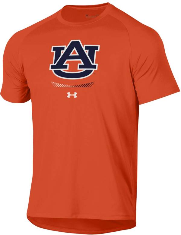 Under Armour Men's Auburn Tigers Orange Tech Performance T-Shirt