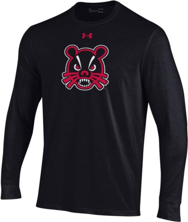 Under Armour Men's Cincinnati Bearcats Performance Cotton Long Sleeve Black T-Shirt