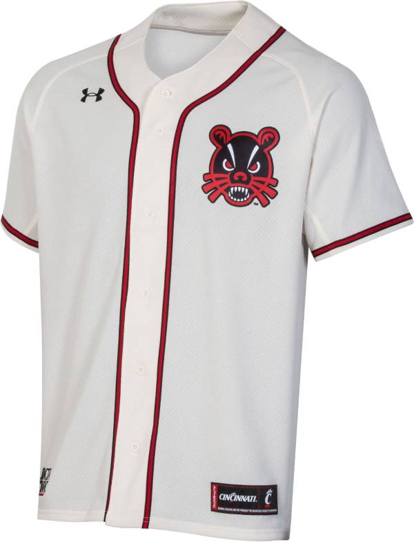 Under Armour Men's Cincinnati Bearcats Replica Baseball White Jersey