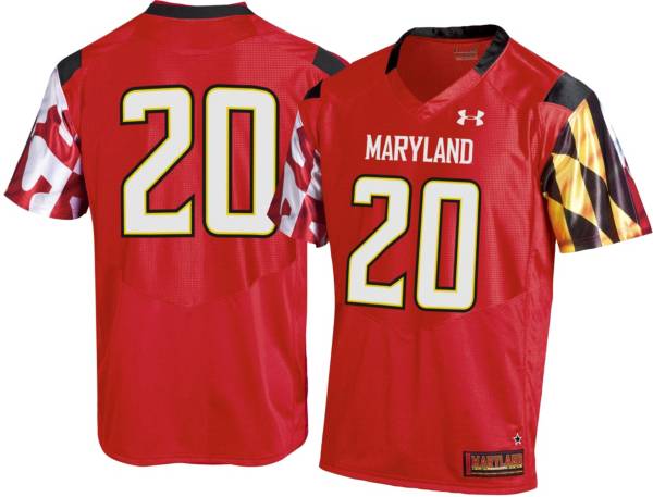 Under Armour Men's Maryland Terrapins #20 Red Replica Football Jersey