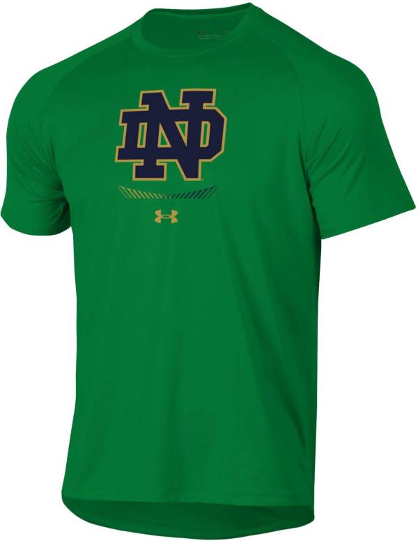 Under Armour Men's Notre Dame Fighting Irish Green Tech Performance T-Shirt product image