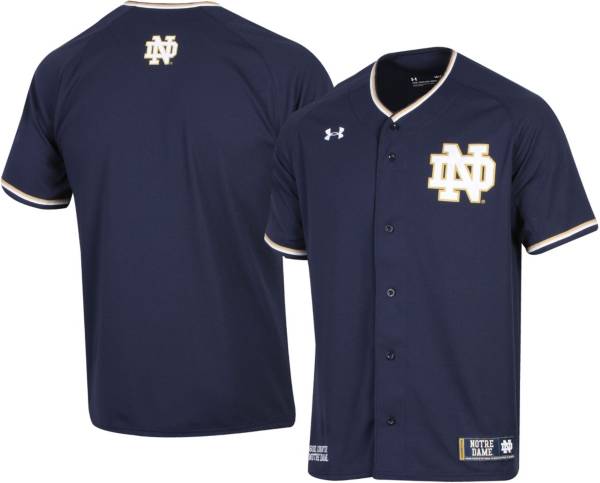 Under Armour Men's Notre Dame Fighting Irish Navy Replica Baseball Jersey