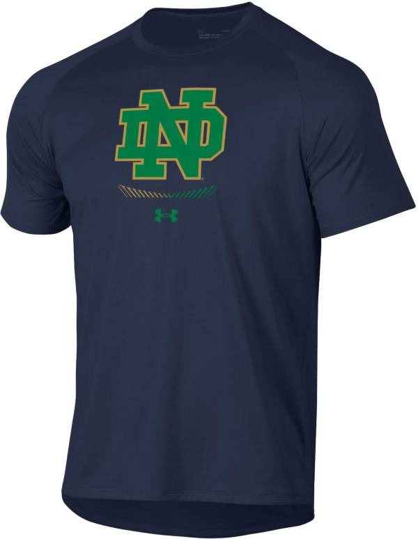 Under Armour Men's Notre Dame Fighting Irish Navy Tech Performance T-Shirt