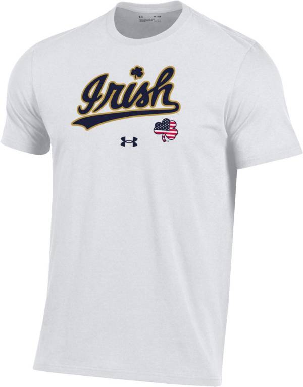 Under Armour Men's Notre Dame Fighting Irish USA Performance Cotton White T-Shirt product image