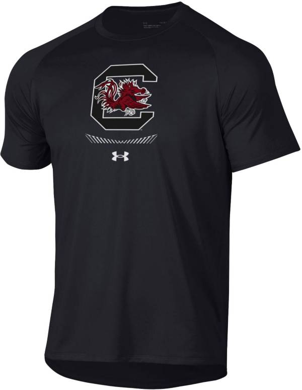 Under Armour Men's South Carolina Gamecocks Tech Performance Black T-Shirt