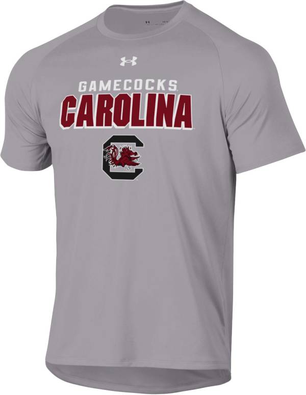 Under Armour Men's South Carolina Gamecocks Grey Tech Performance T-Shirt