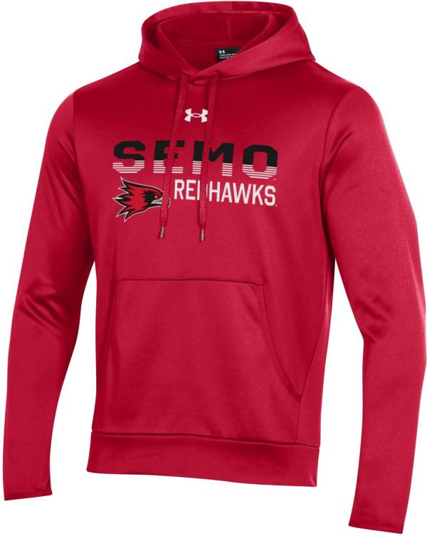 Under Armour Men's Southeast Missouri State Redhawks Red Armour Fleece Performance Hoodie