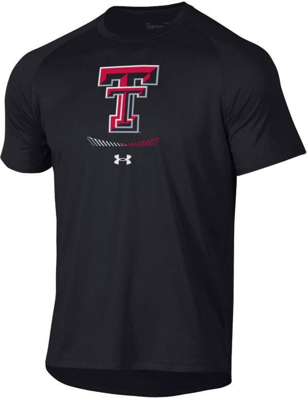 Under Armour Men's Texas Tech Red Raiders Tech Performance Black T-Shirt