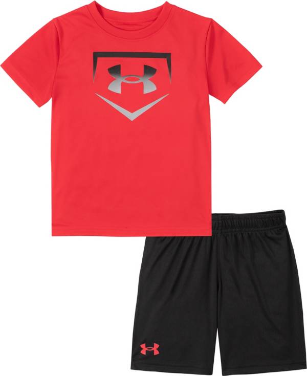 Under Armour Little Boys' Ombre Base T-Shirt and Shorts Set