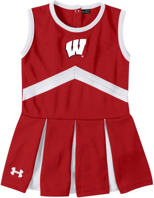 Under Armour Toddler Girls' Wisconsin Badgers Red Cheer Dress