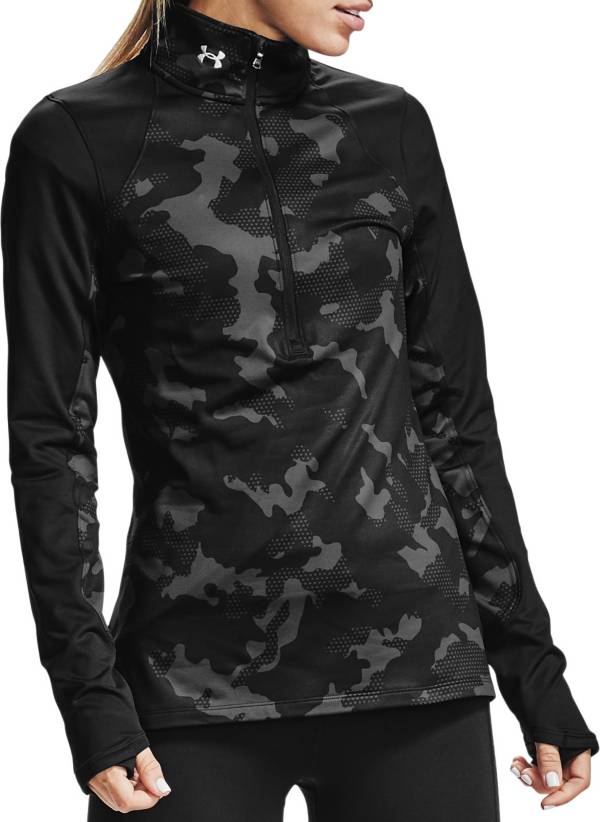 Under Armour Women's ColdGear Camo 1/2-Zip Long Sleeve Shirt