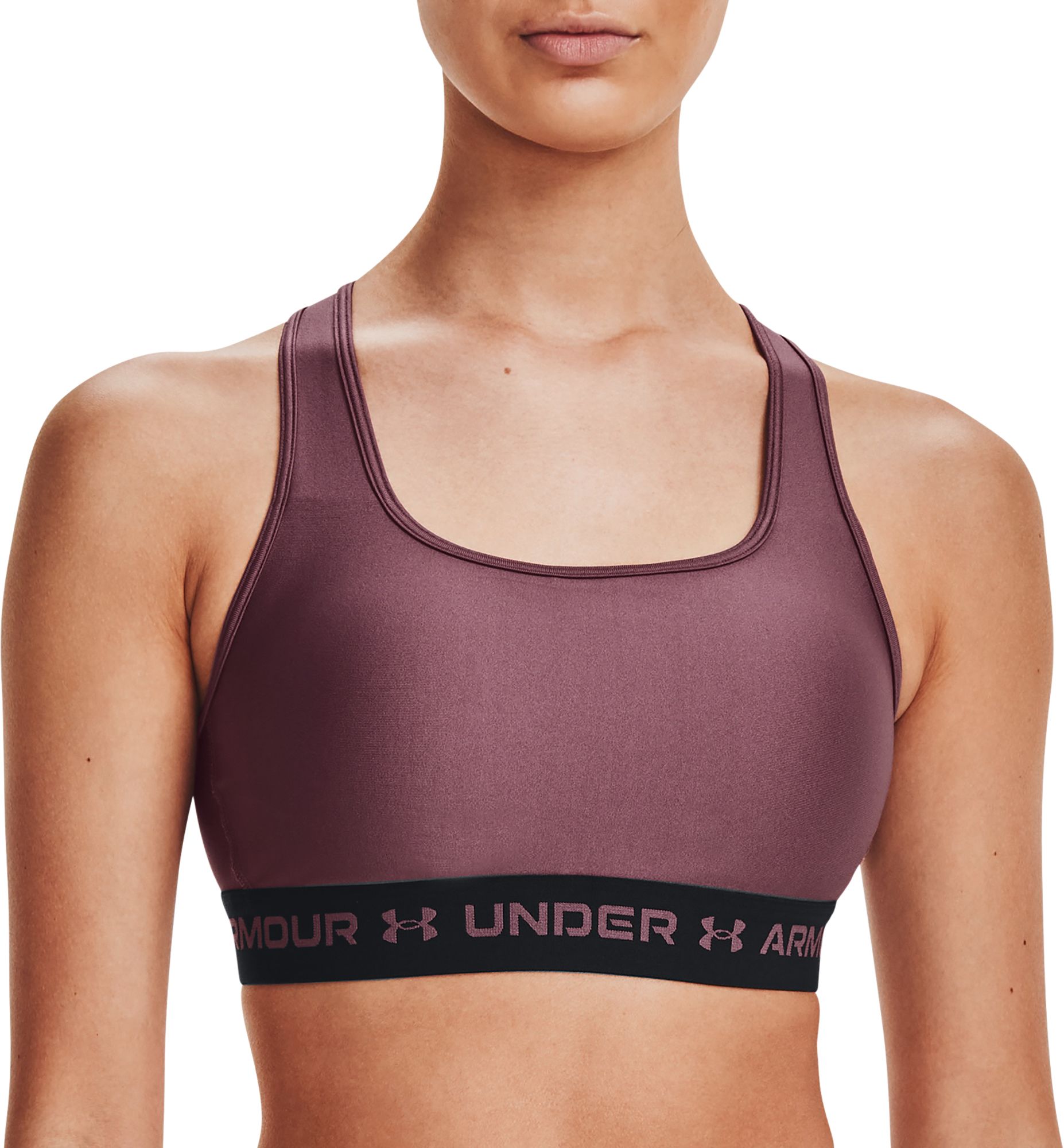 Under Armour Women's Armour Mid Crossback Sports Bra - Purple, 1x