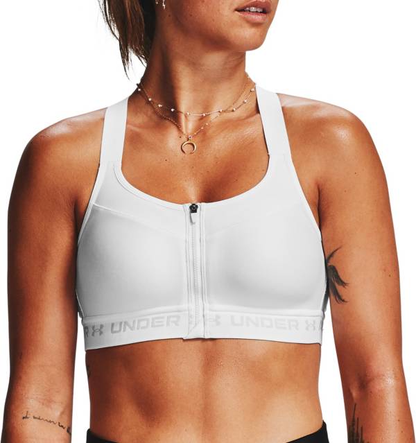 Under Armour Women's High Crossback Zip Front Sports Bra