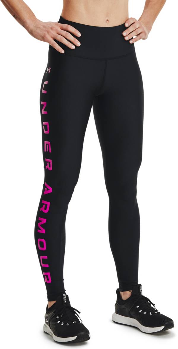 Under Armour Women's HeatGear Armour No-Slip Waistband Branded Leggings