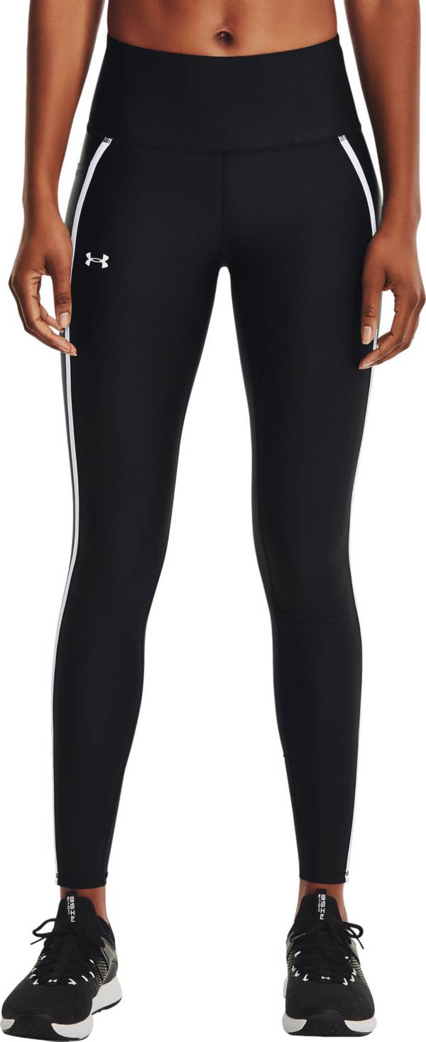 Under Armour Women's HeatGear Shine Mesh No-Slip Waistband Leggings