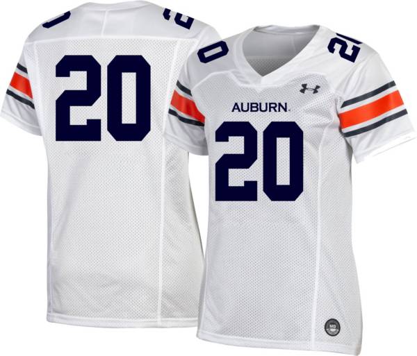 Under Armour Women's Auburn Tigers #20 White Replica Football Jersey