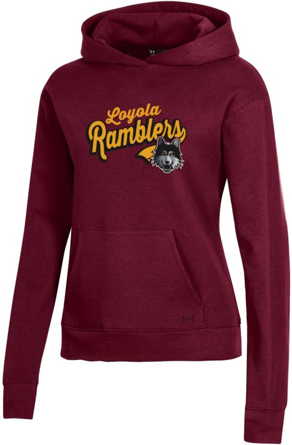 Under Armour Women's Loyola-Chicago Ramblers Maroon All Day Pullover Hoodie