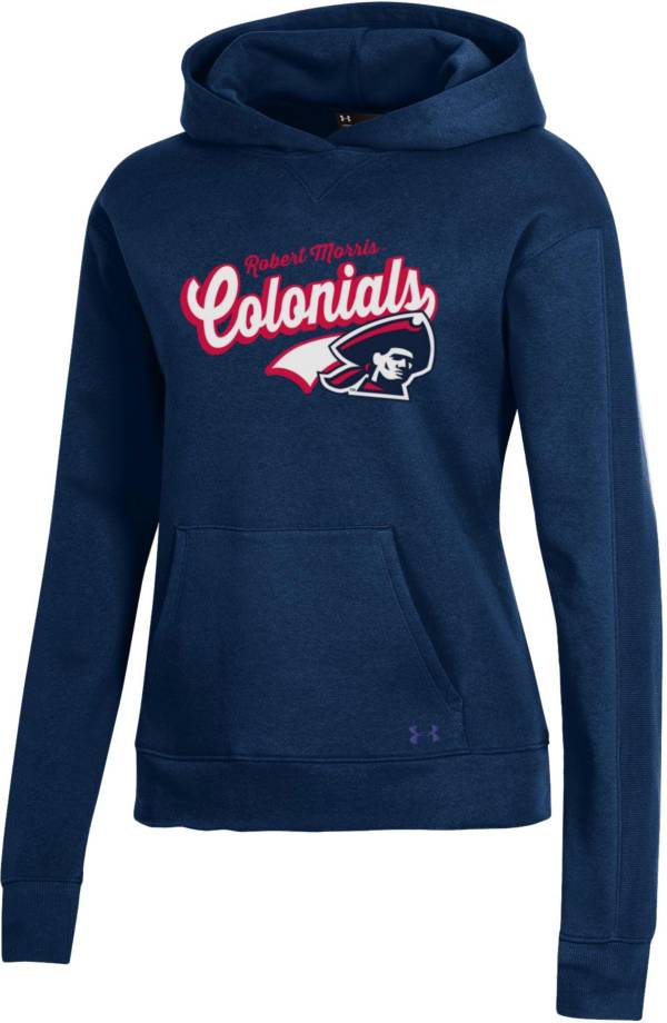 Under Armour Women's Robert Morris Colonials Navy Blue All Day Pullover Hoodie