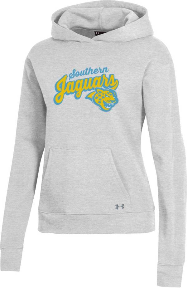 Under Armour Women's Southern University Jaguars Grey All Day Pullover Hoodie product image