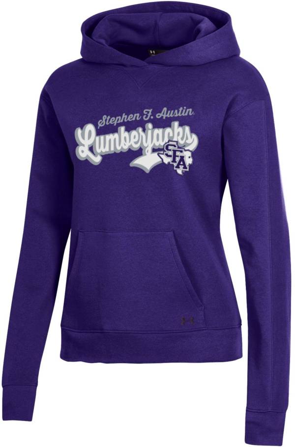 Under Armour Women's Stephen F. Austin Lumberjacks Purple All Day Pullover Hoodie