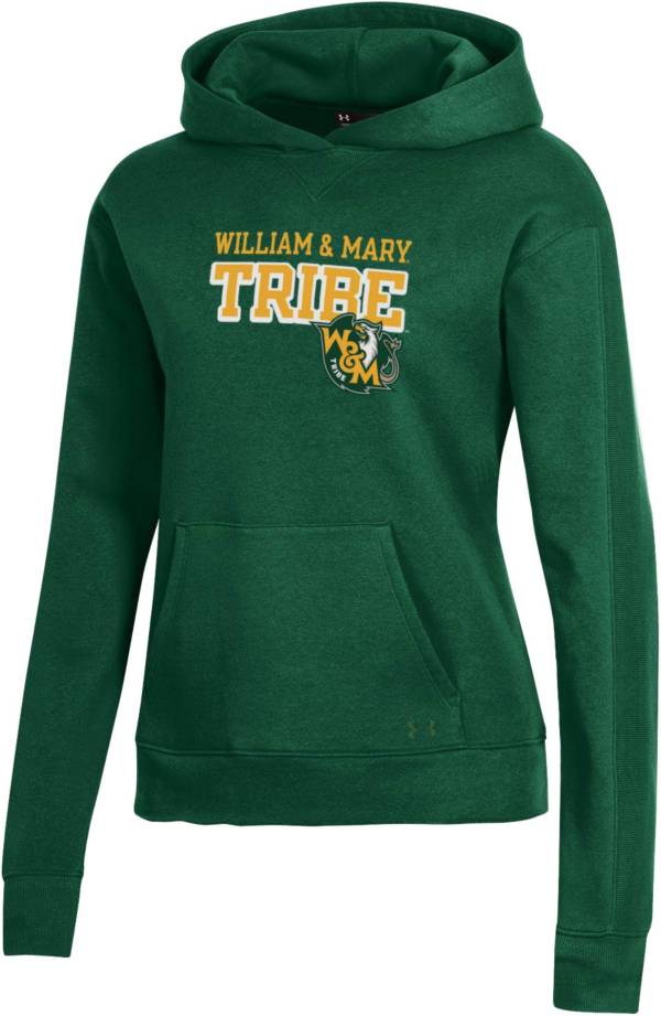 Under Armour Women's William & Mary Tribe Green All Day Pullover Hoodie