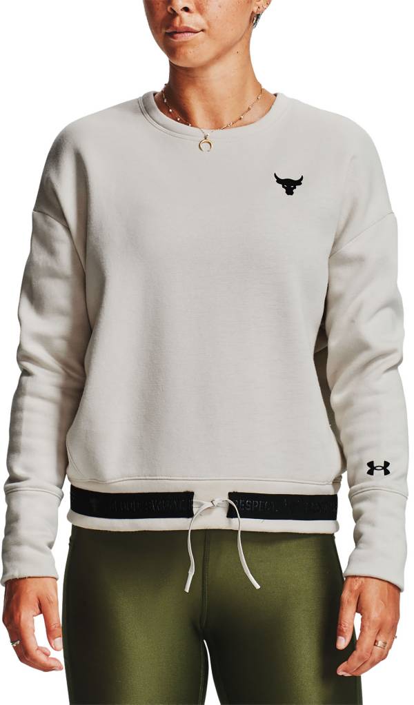 Under Armour Women's Project Rock Fleece Crewneck Sweatshirt