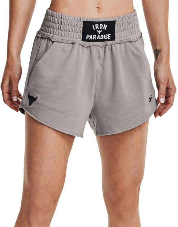 Under Armour Women's Project Rock Terry Flag Shorts