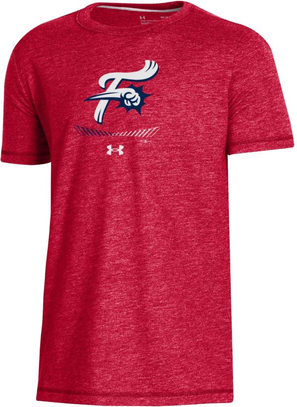 Under Armour Youth Reading Fightin Phils Red Tri-Blend Performance T-Shirt