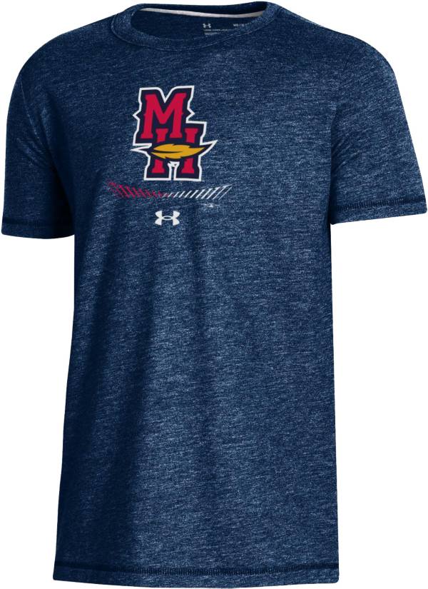 Under Armour Youth Toledo Mud Hens Navy Tri-Blend Performance T-Shirt