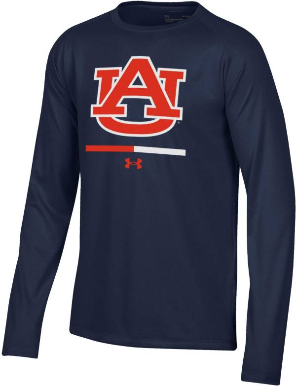 Under Armour Youth Auburn Tigers Blue Armour Fleece Pullover Performance Hoodie product image