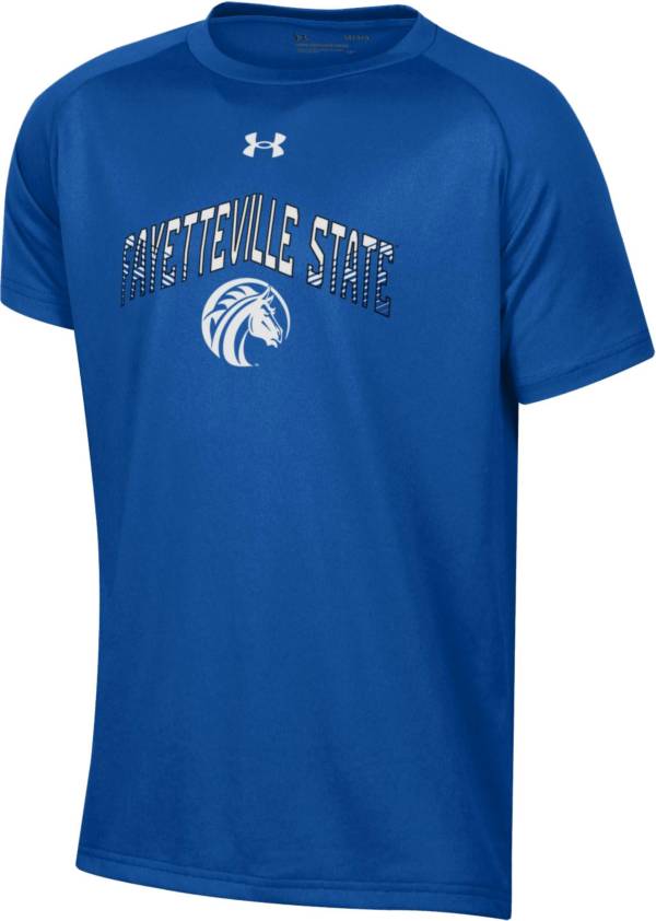 Under Armour Youth Fayetteville State Broncos Blue Tech Performance T-Shirt