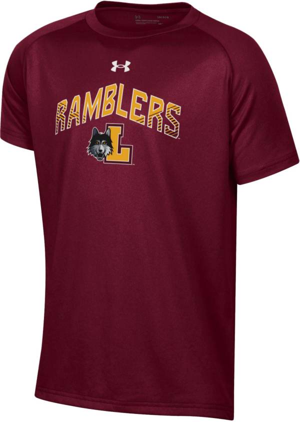 Under Armour Youth Loyola-Chicago Ramblers Maroon Tech Performance T-Shirt product image