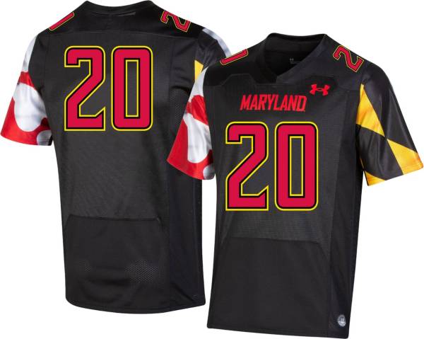 Under Armour Youth Maryland Terrapins #20 Black Replica Football Jersey