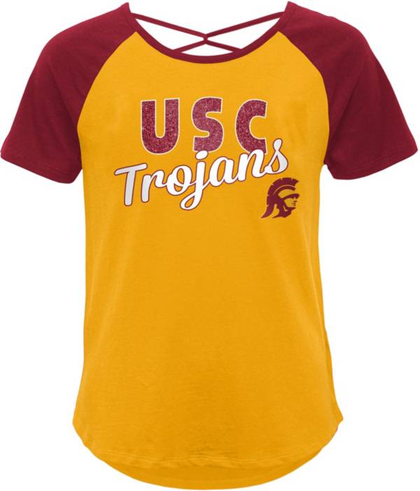 USC Authentic Apparel Youth Girls' USC Trojans Gold Game Day T-Shirt