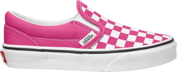 Vans Kids' Grade School Checkerboard Classic Slip-On Shoes